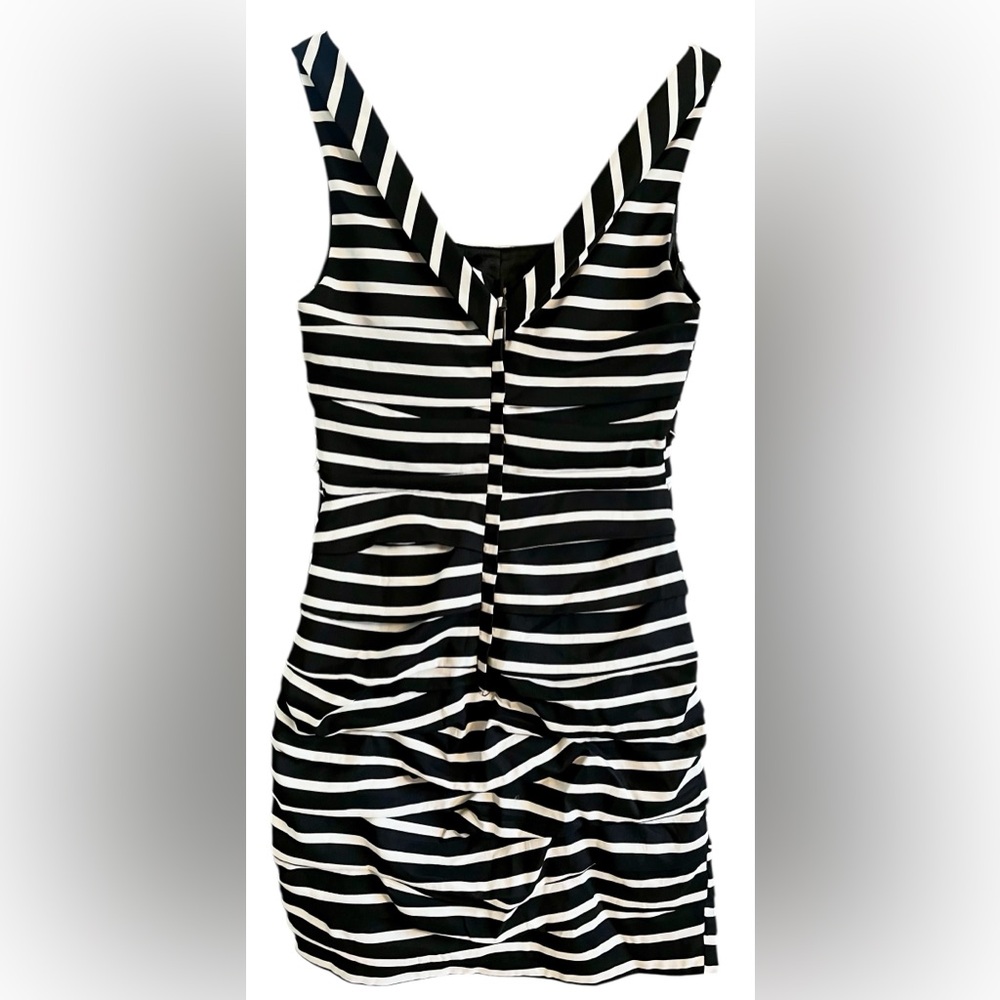 Express Black and White Striped Mini Dress - Picture 5 of 10